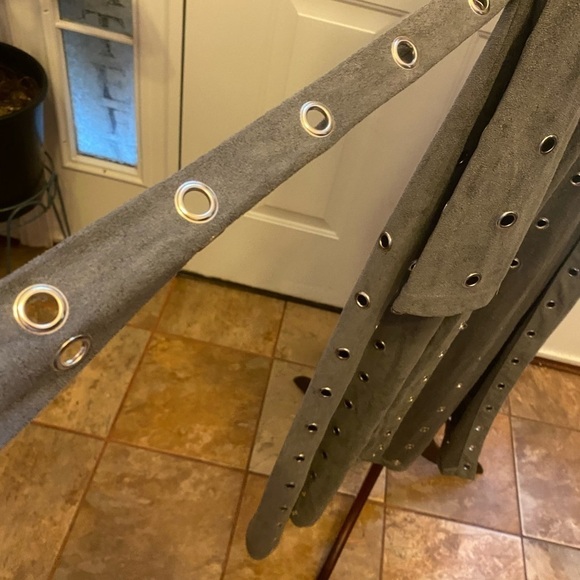 NWOT ADORE LONG FAUX SUEDE TRENCH COAT SIZE XL - Picture 8 of 8